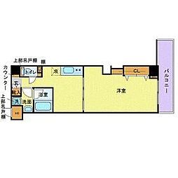 トーシンフェニックス江戸川橋 1DKの間取図画像