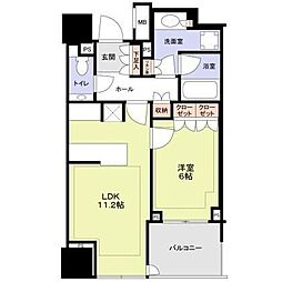 パークコート ザ・三番町ハウス 1LDKの間取図画像