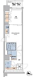 ボヌールステージ笹塚 1DKの間取図画像