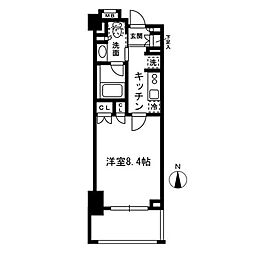 レジディア中落合-A 1Kの間取図画像