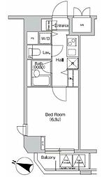 PRIMEURBAN西新宿1 1Kの間取図画像
