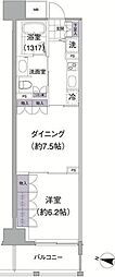 アビティ目黒 2Kの間取図画像