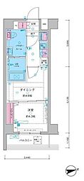 GALICIA中野新井薬師 1DKの間取図画像
