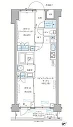 パークアクシス文京本郷 2LDKの間取図画像