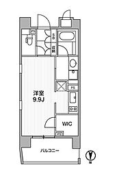クリオ西池袋 1Kの間取図画像