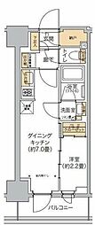 リビオメゾン西麻布 1DKの間取図画像
