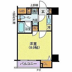 ルフレプレミアム芝公園 1Kの間取図画像
