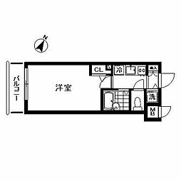 トーシンフェニックス芝浦ベイフォート 1Kの間取図画像
