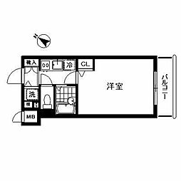トーシンフェニックス芝浦ベイフォート 1Kの間取図画像