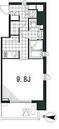 ラティエラ文京音羽 1Kの間取図画像