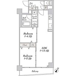 ルミーク文京千石 1SLDKの間取図画像