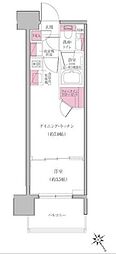 レジディア門前仲町プレイス 1DKの間取図画像