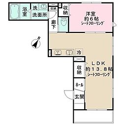 ニドラルゴ 1LDKの間取図画像