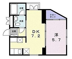 SAKURADEAR3 1DKの間取図画像