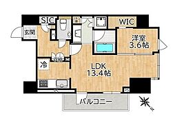 フォルム内藤町 1LDKの間取図画像