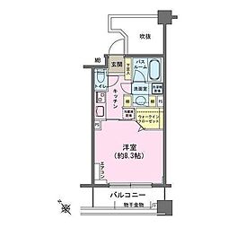 ヒルレジデンス大崎 1Kの間取図画像