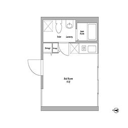 エディット代々木B ワンルームの間取図画像