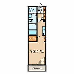 カルハ西麻布3 ワンルームの間取図画像
