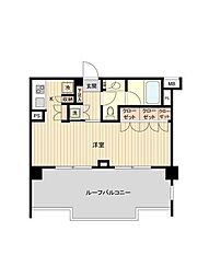 萩中イースト 1Kの間取図画像