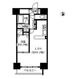 ParkCube東品川 1LDKの間取図画像