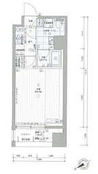 パティーナ三田台 1Kの間取図画像