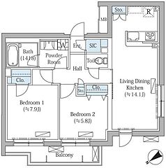 物件の間取り
