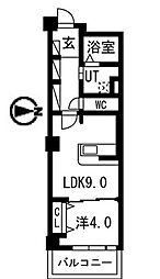 アクティ目黒駅前2号棟 1LDKの間取図画像