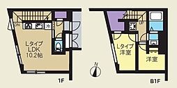 CREAL新高円寺 2LDKの間取図画像