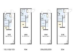 アルク西小山 ワンルームの間取図画像