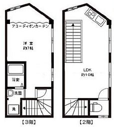 ディアビル 1LDKの間取図画像