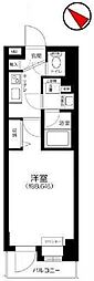 ガーラ・ヒルズ赤坂 1Kの間取図画像