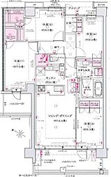 プラウド都立大学 4LDKの間取図画像
