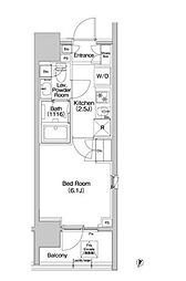 コンフォリア品川EAST 1Kの間取図画像