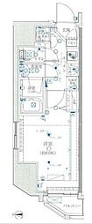 クレイシア新宿 1Kの間取図画像