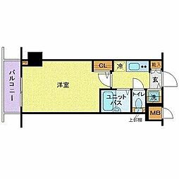 トーシンフェニックス中野 1Kの間取図画像
