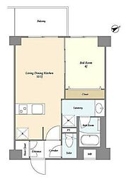 グランカーサ清澄白河 1LDKの間取図画像