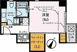 ル.コフレ 1SKの間取図画像