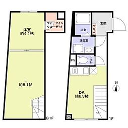 ヴィスタ馬込 1LDKの間取図画像