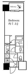 プレシャス渋谷 1Kの間取図画像