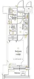ガリシア新宿都庁前 1Kの間取図画像