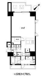 RESIDIA品川 ワンルームの間取図画像