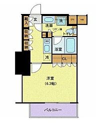ザ・パークワンズ渋谷本町 1Kの間取図画像