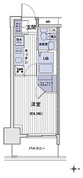 エスティメゾン大島 1Kの間取図画像