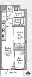 Live Casa千鳥町 2LDKの間取図画像