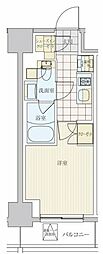リビオメゾン戸越銀座 1Kの間取図画像