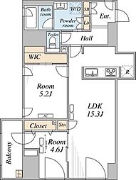 ザ・メイフェア 2LDKの間取図画像