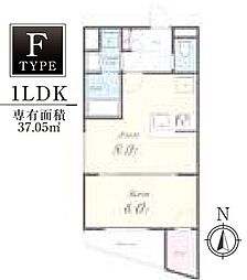 レジデンス高円寺スクエア 1LDKの間取図画像