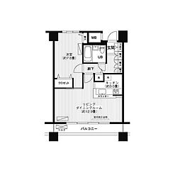 ループ-エム 1LDKの間取図画像