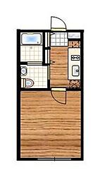 ラピス四谷三丁目 1Kの間取図画像