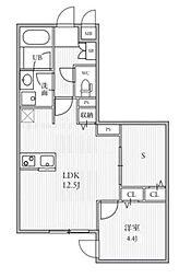 ザパームス大島 1SLDKの間取図画像
